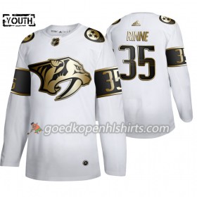 Nashville Predators Pekka Rinne 35 Adidas 2019-2020 Golden Edition Wit Authentic Shirt - Kinderen